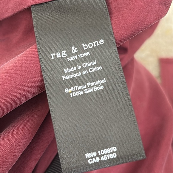 RAG & BONE Amber twist-front silk crepe de chine midi skirt - Picture 10 of 11